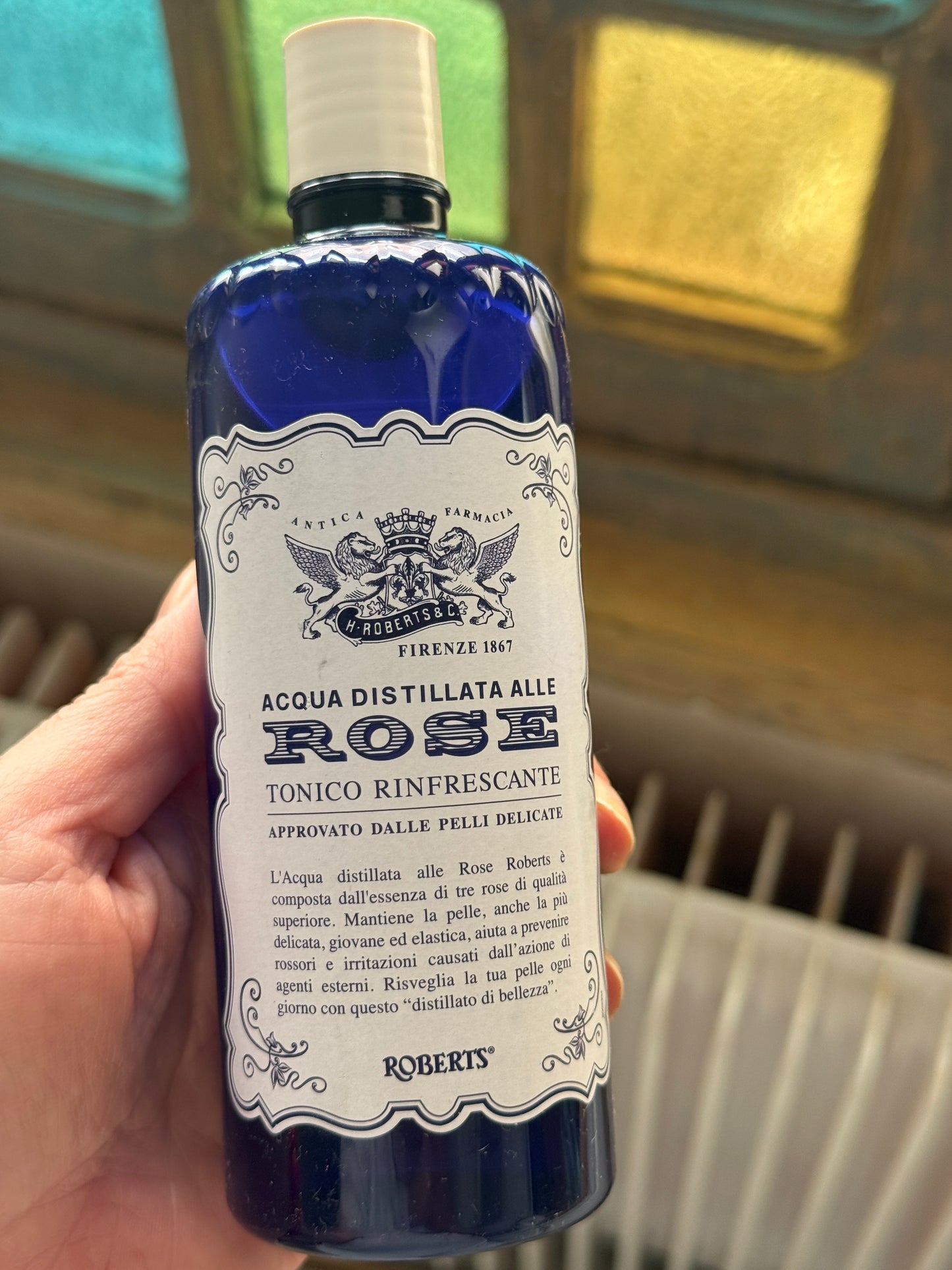 Roberts Acqua Distillata Alle Rose (Distilled Rosewater) 10 fl oz.
