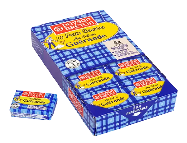 Paysan Breton Single Portions (20) of Salt Crystal Salted Butter