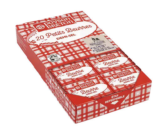 Paysan Breton Single Portions (20) of Slightly Salted Butter