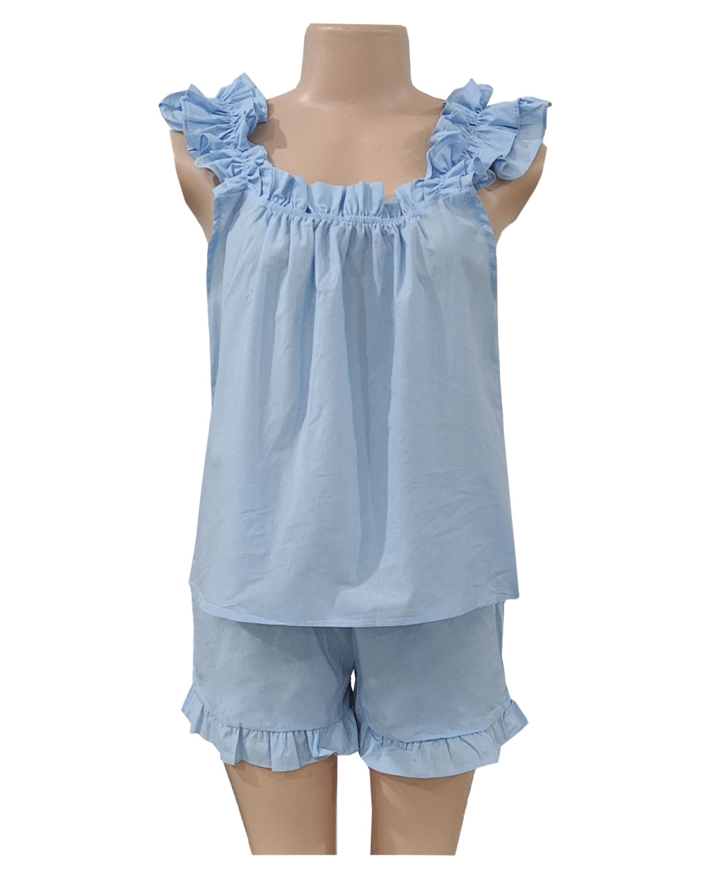 Biarritz Ruffle Trim Tank and Shorts Pajama Set